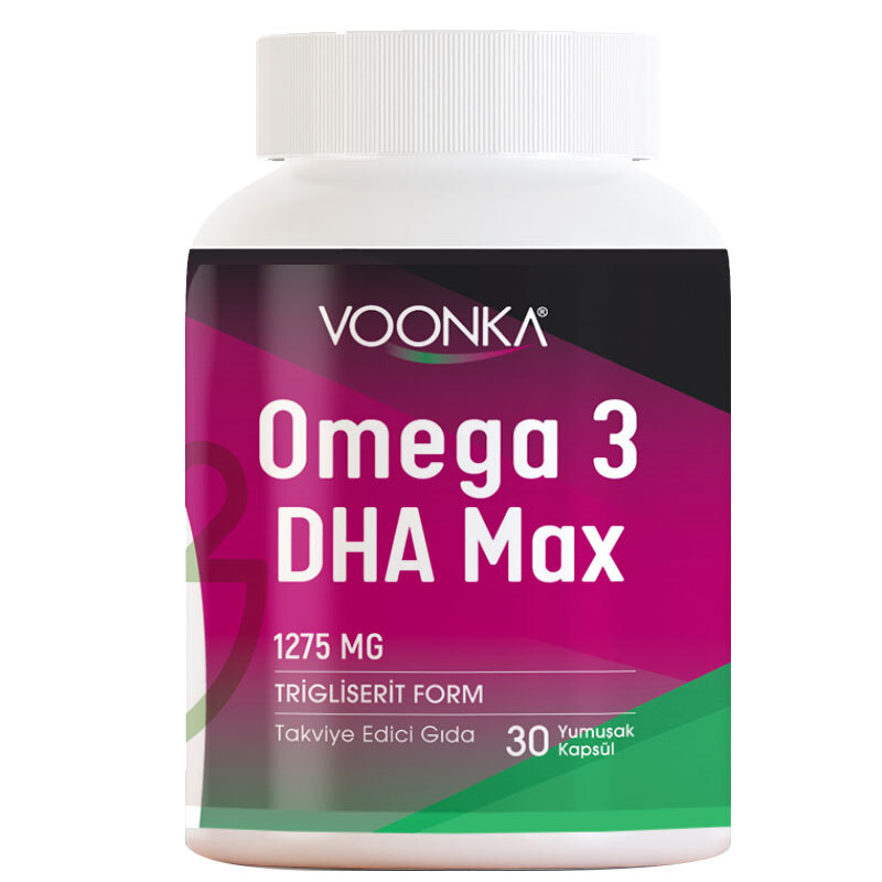 Voonka Omega 3 DHA Max Takviye Edici Gıda 30 Yumuşak Kapsül