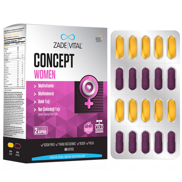 Zade Vital Concept Women Kapsül 60 lı