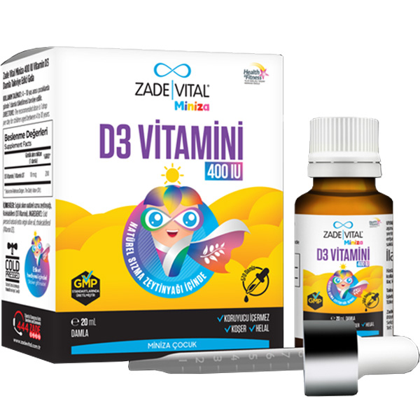 Zade Vital Miniza Vitamin D3 400 IU 20 ML