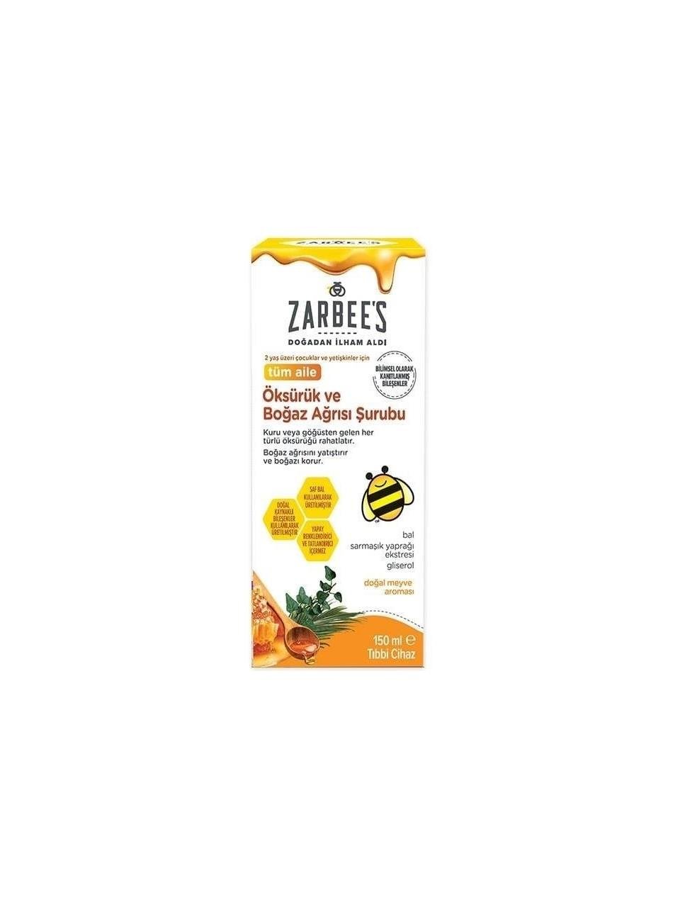 ZARBEES ÖKSÜRÜK BOĞAZ AĞRISI ŞURUBU 150ML