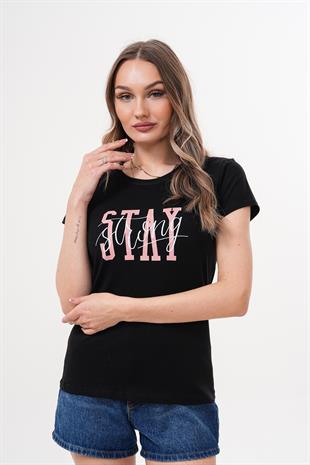 Baskılı Kadın T-Shirt