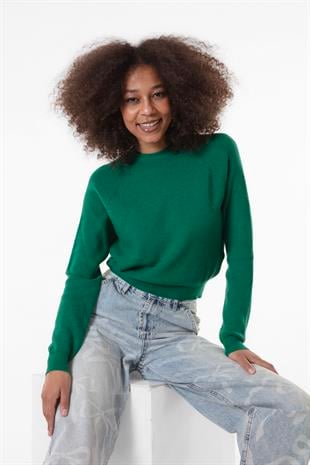 Bisiklet Yaka Kadın Kazak