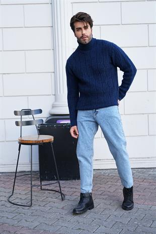 Kalın Balıkçı Erkek Kazak