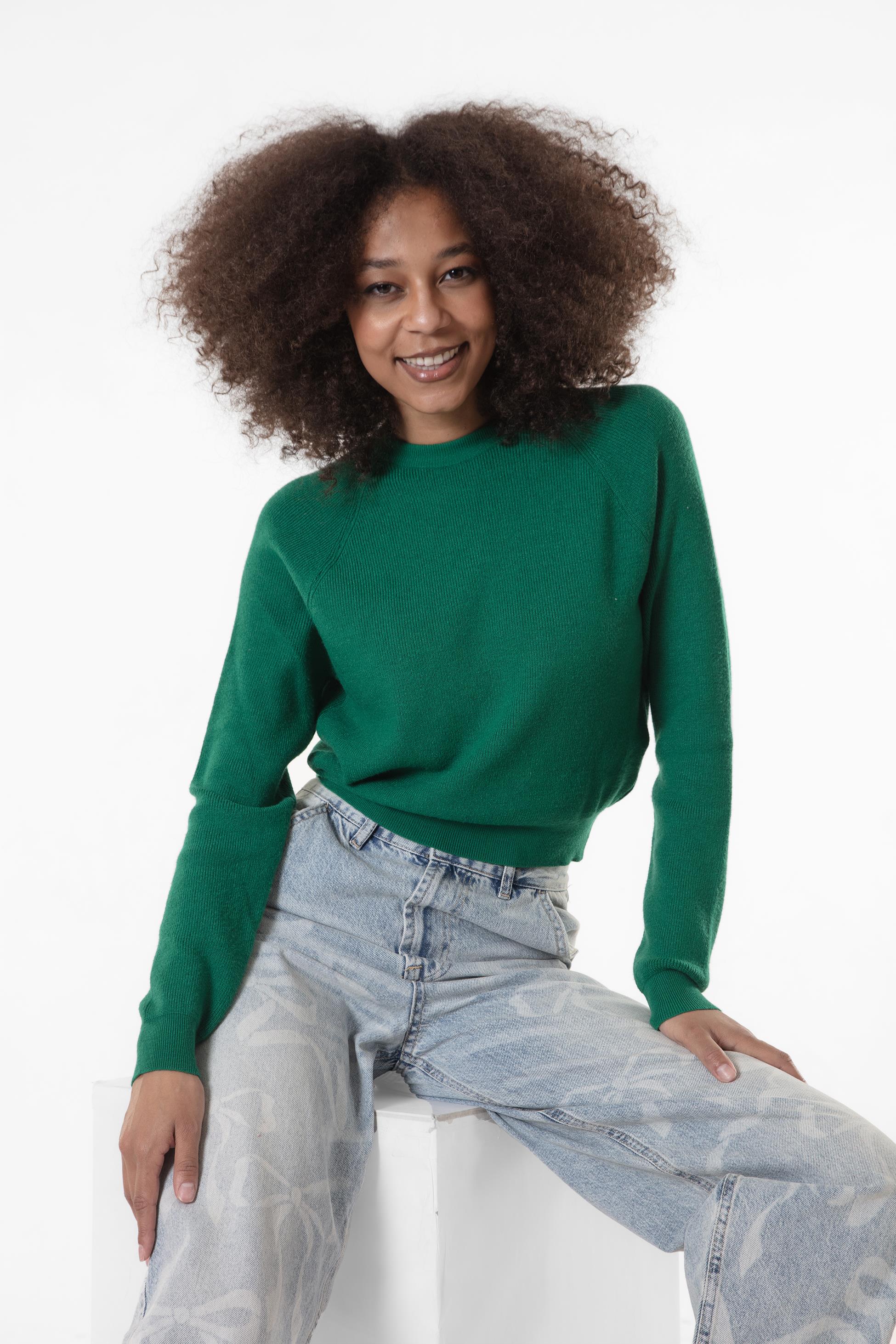 Bisiklet Yaka Kadın Kazak