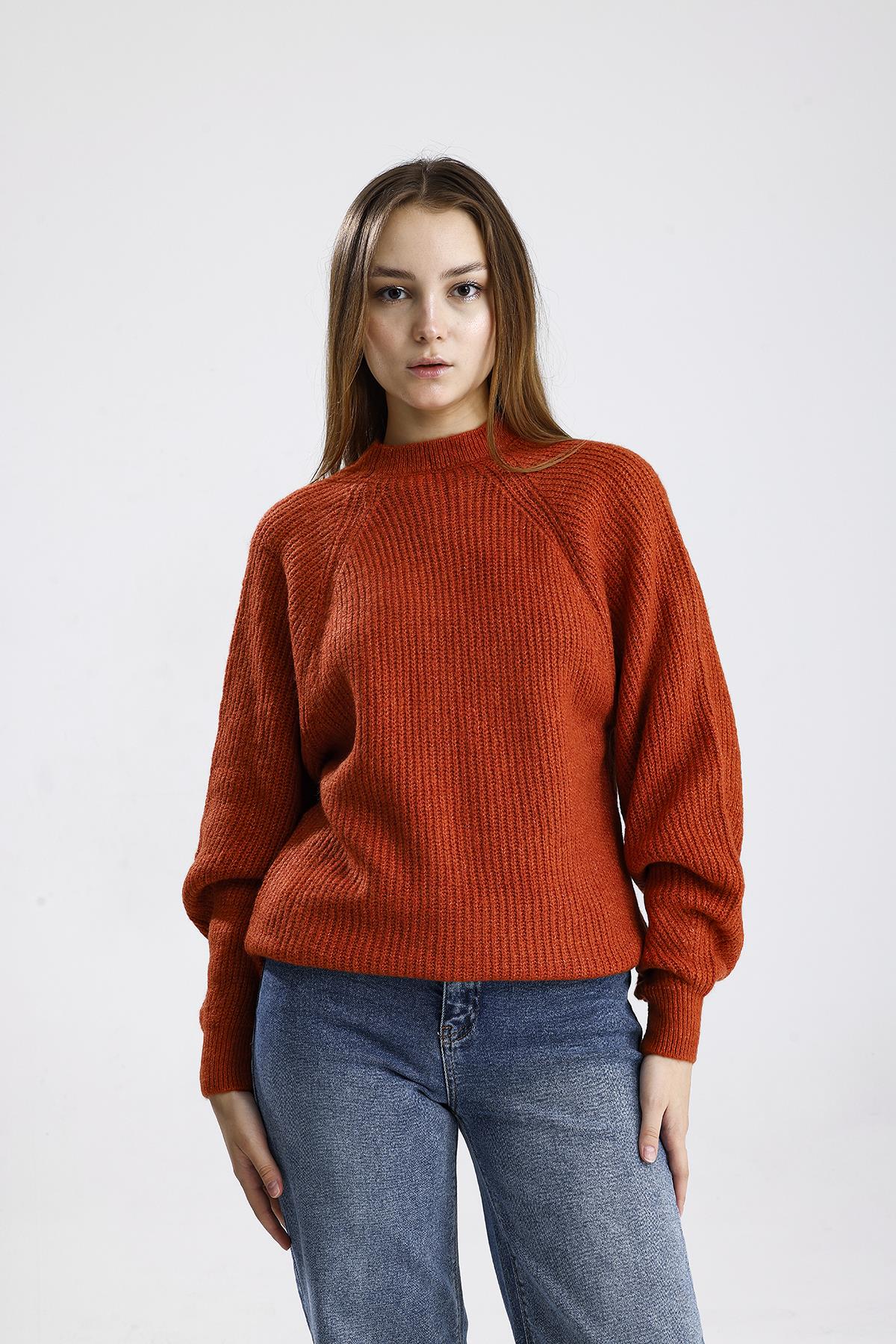 Düz Reglan Kol Kazak