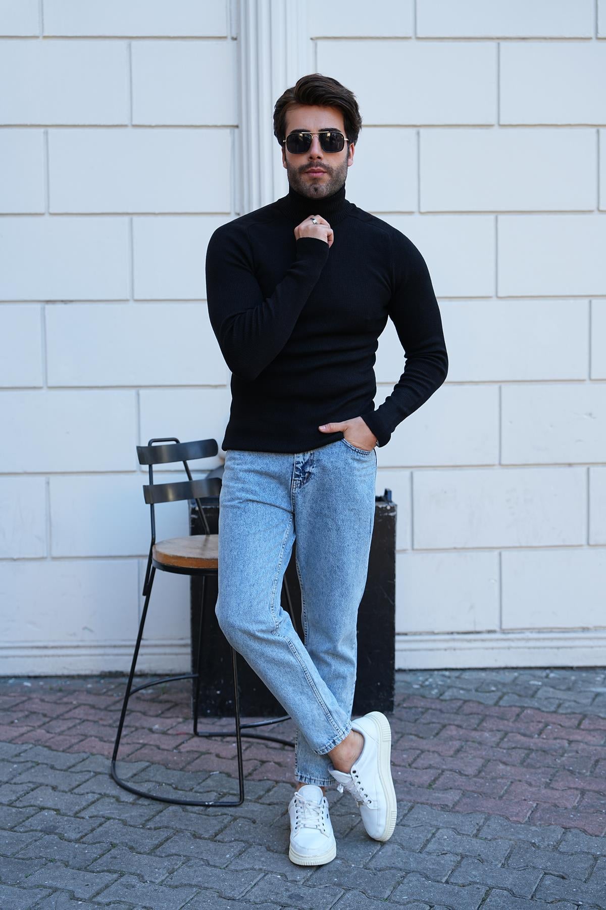 İnce Fitilli Boğazlı Kazak