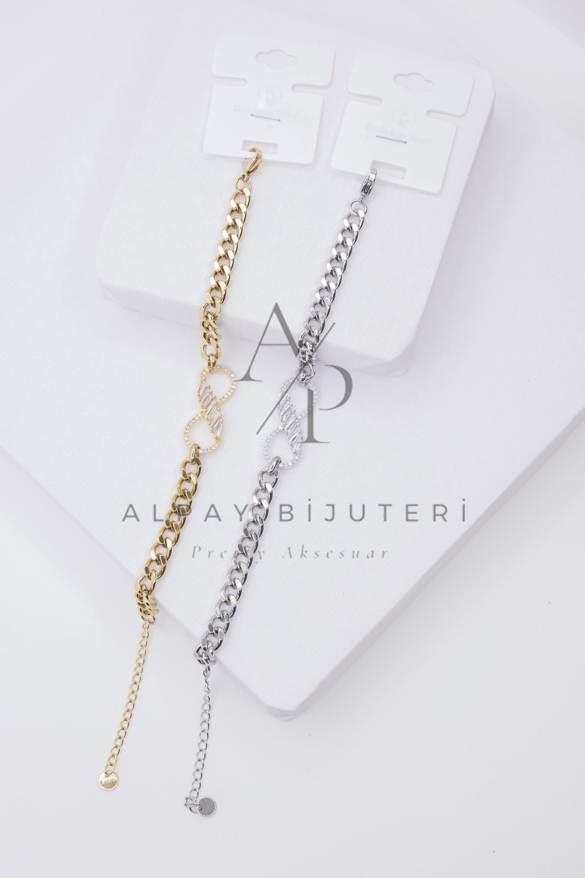 Şık Tasarım Çelik Bileklik