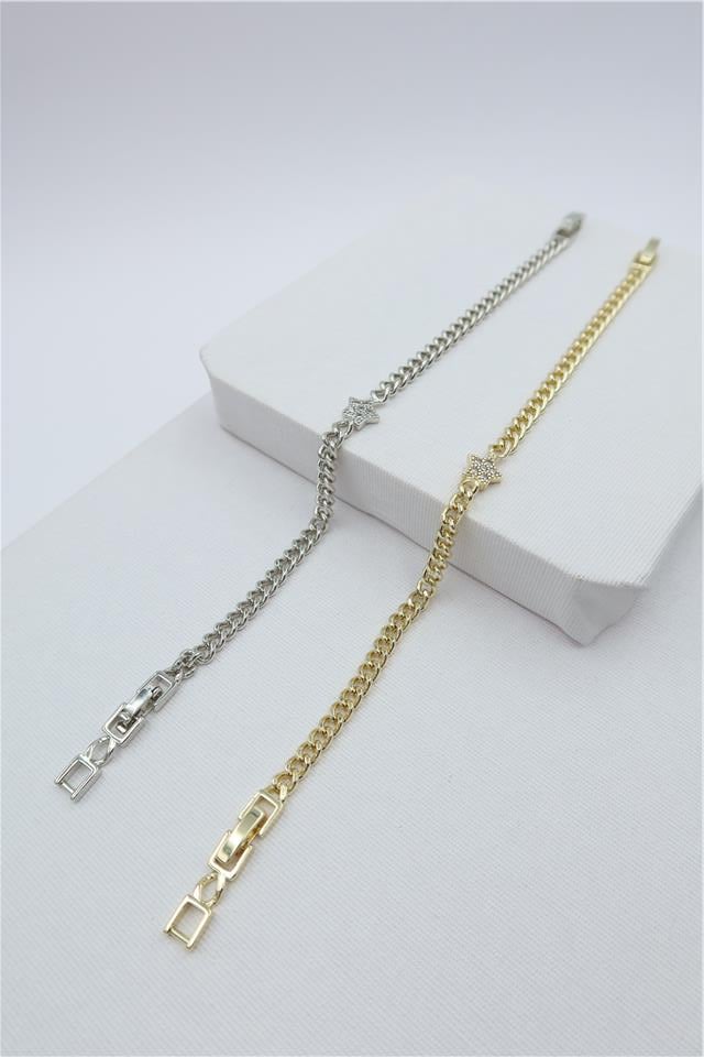 Luxury VIP Figürlü Zincir Bileklik