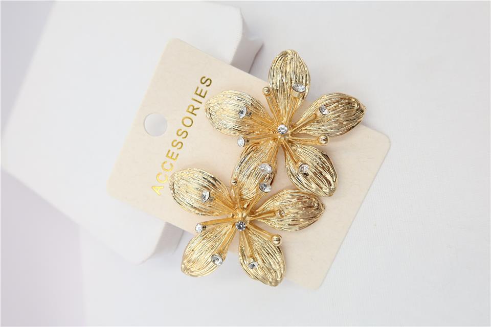 Gold Çiçek Marka Model Küpe