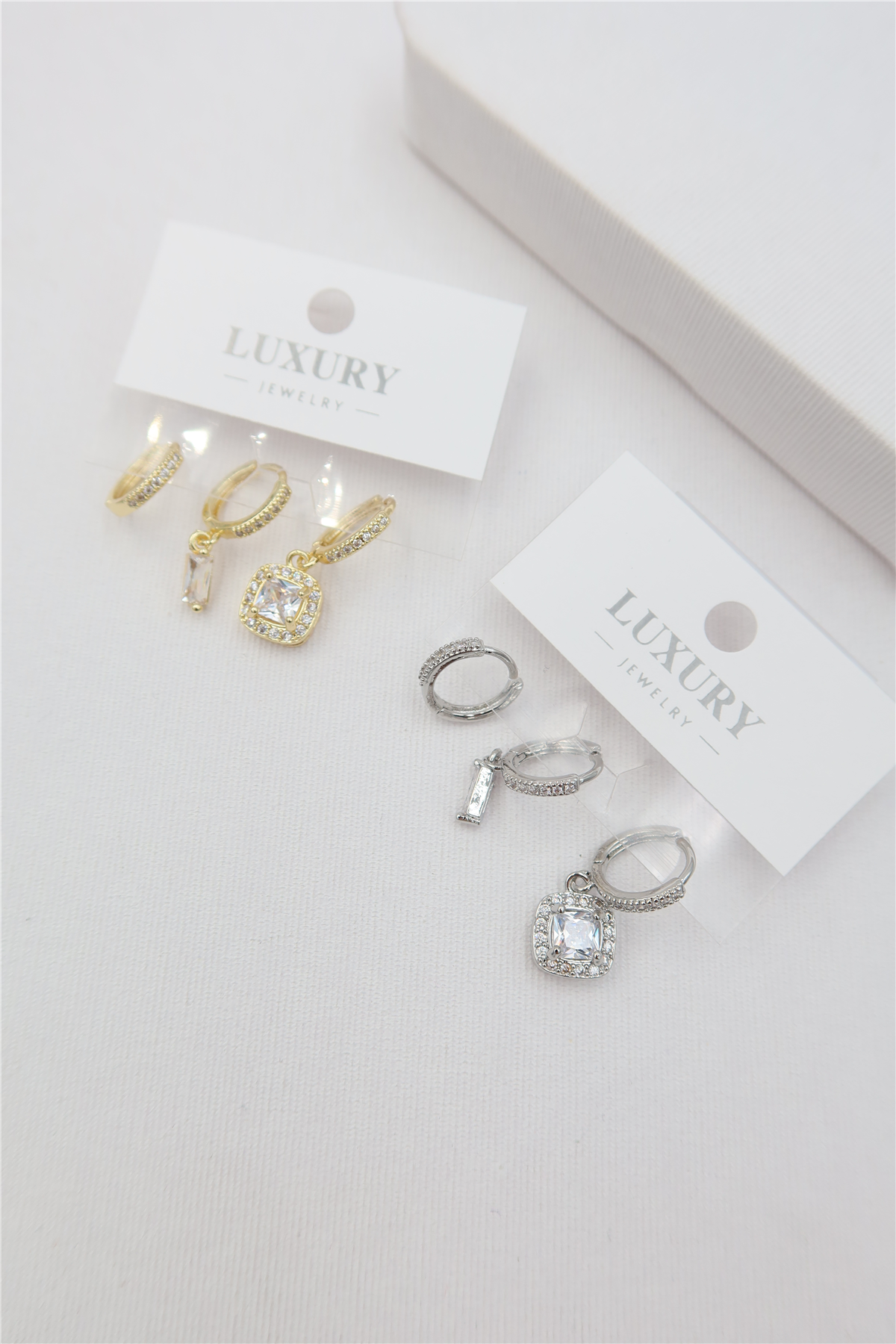 Luxury 3lü Küpe Set