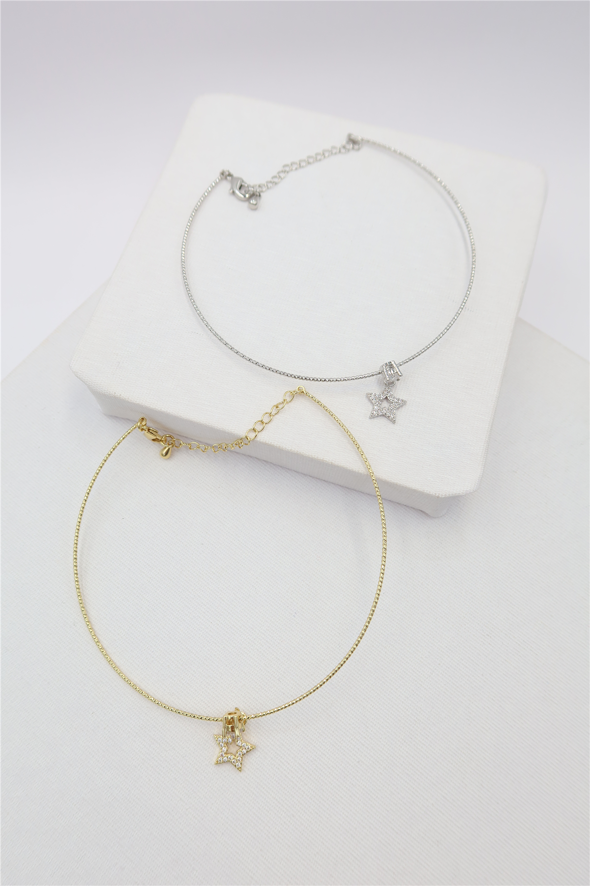Charm Detaylı Çelik Misinalı Halhal