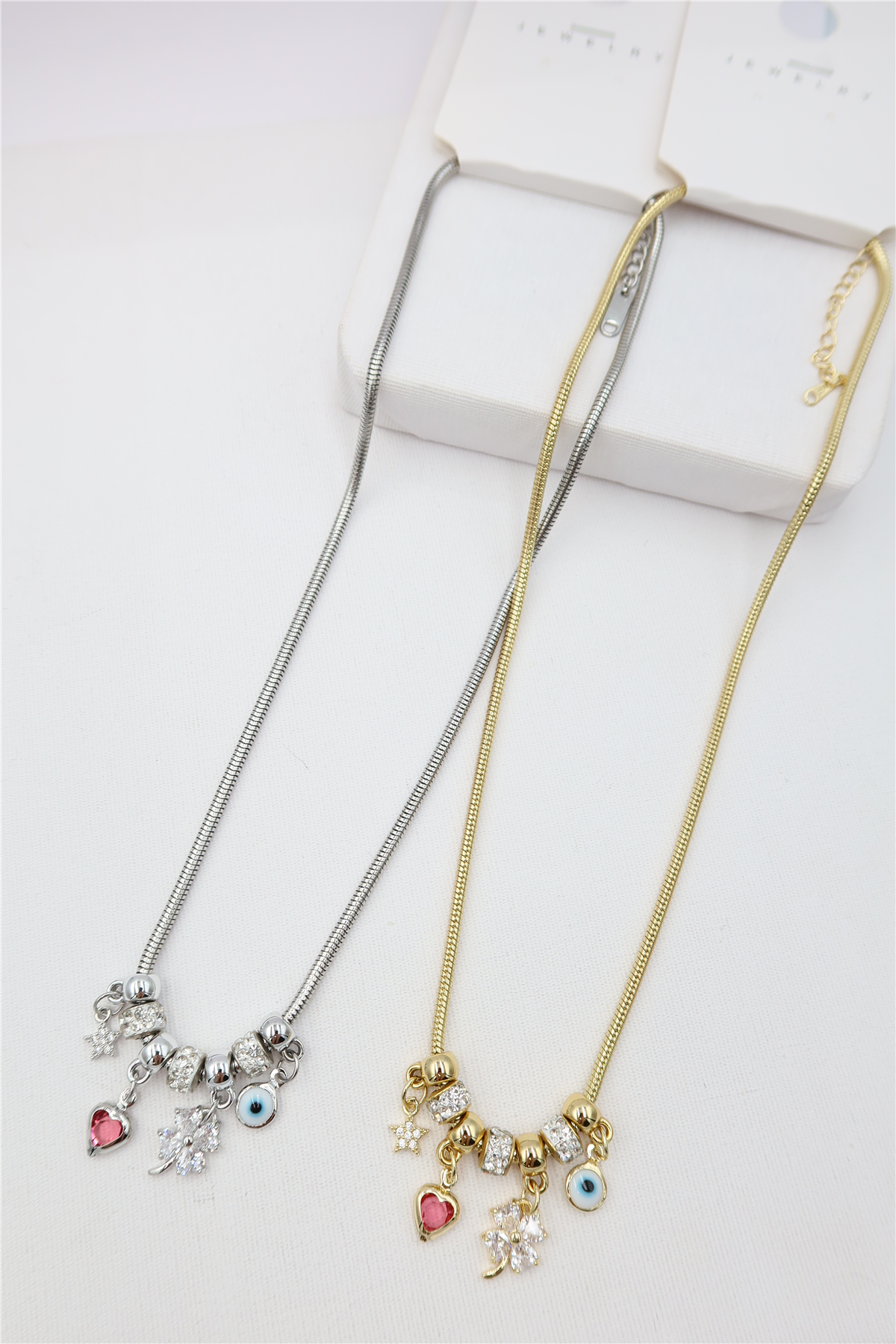 Çelik Charm Kolye