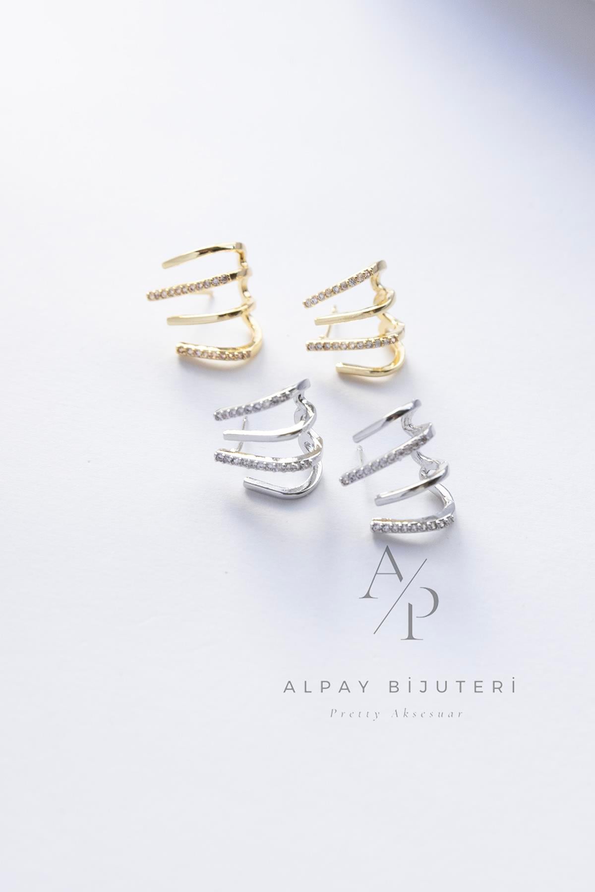 Zirkon Tasarım Küpe