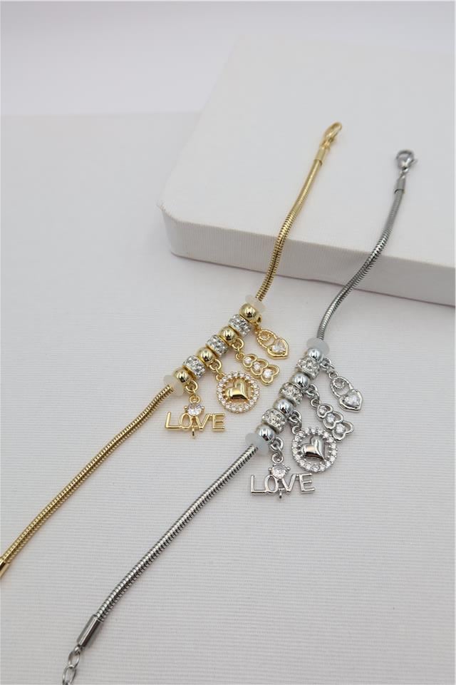 Çelik Charm Bileklik