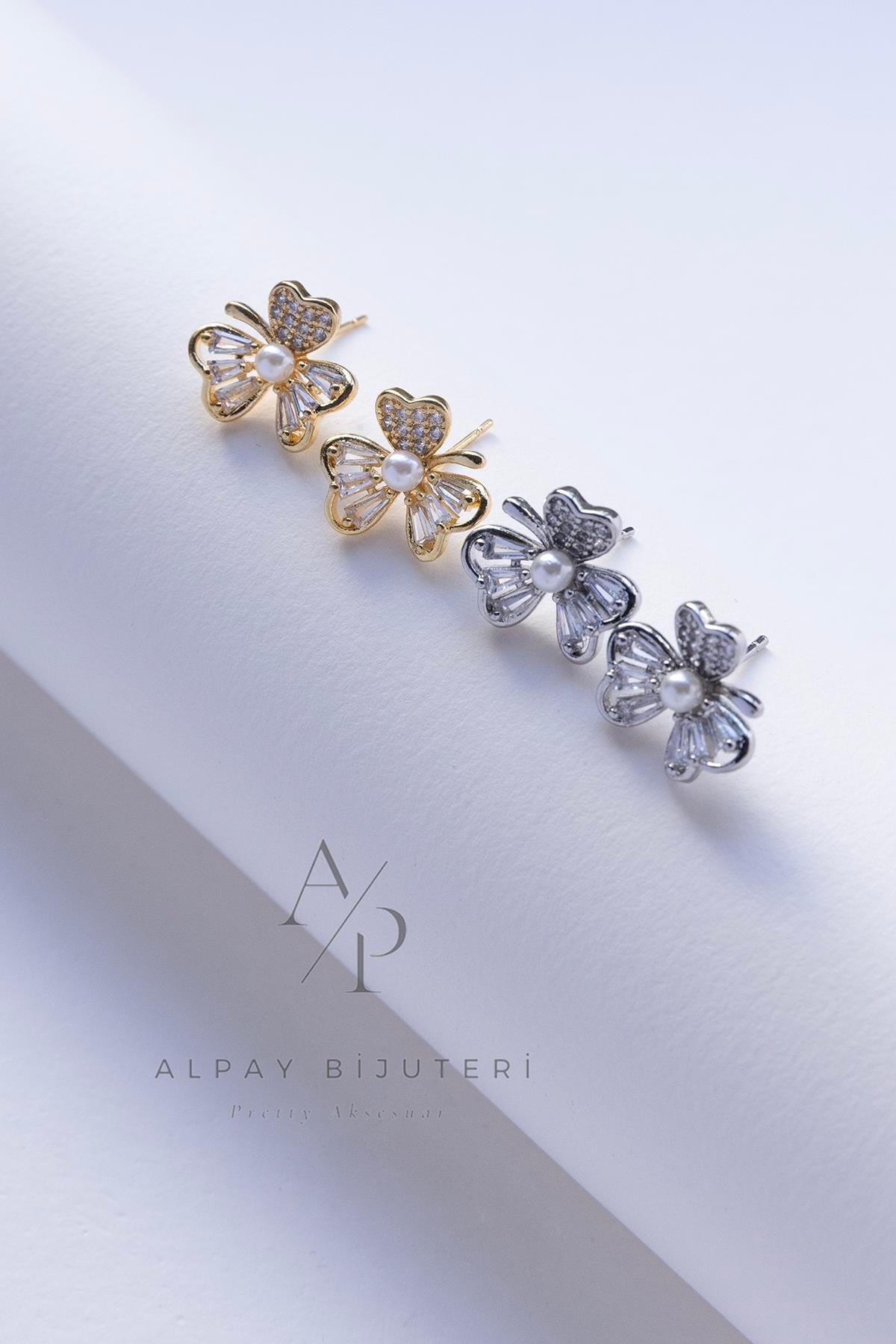 İnci Detay Zirkon Küpe