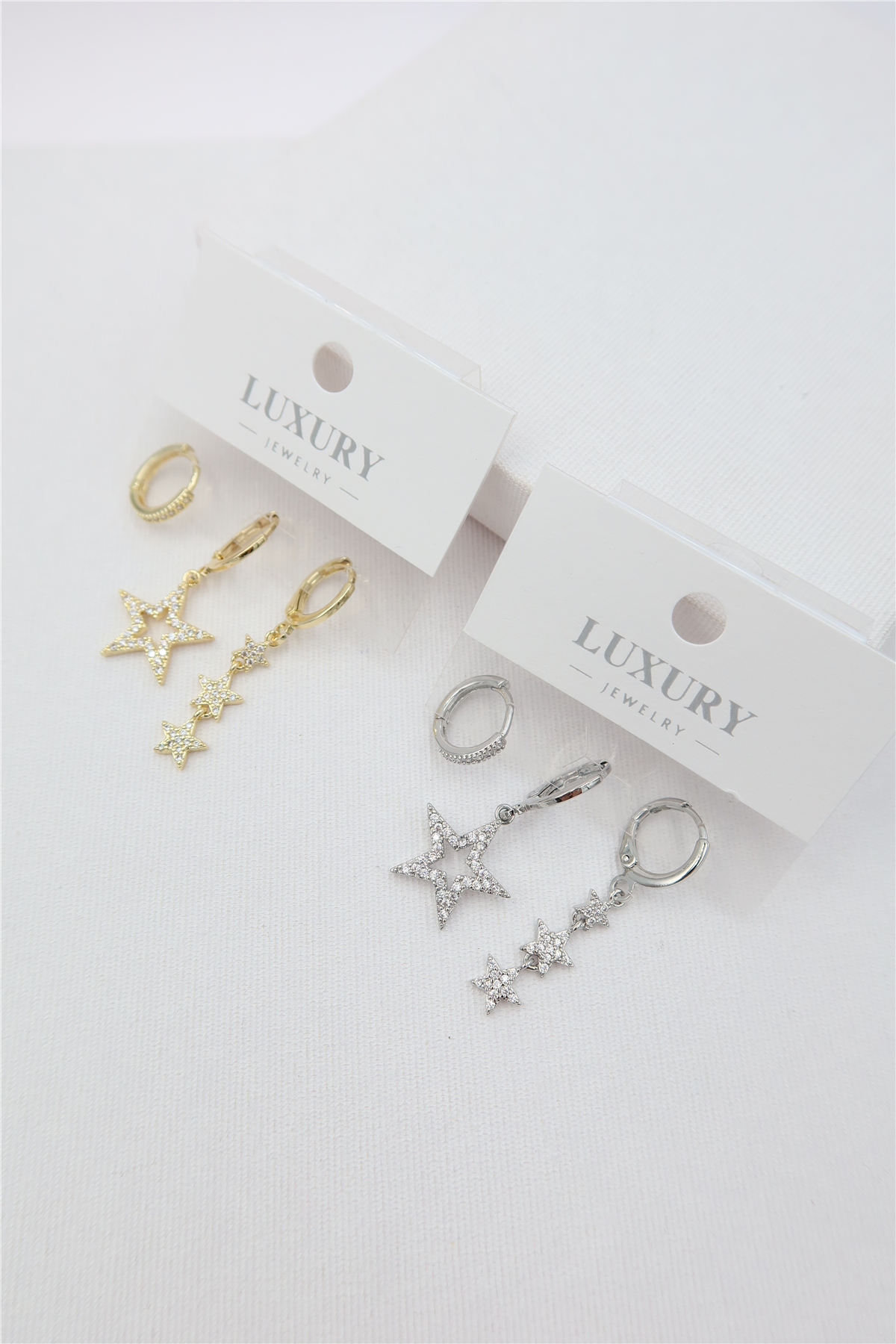 Luxury 3lü Küpe Set