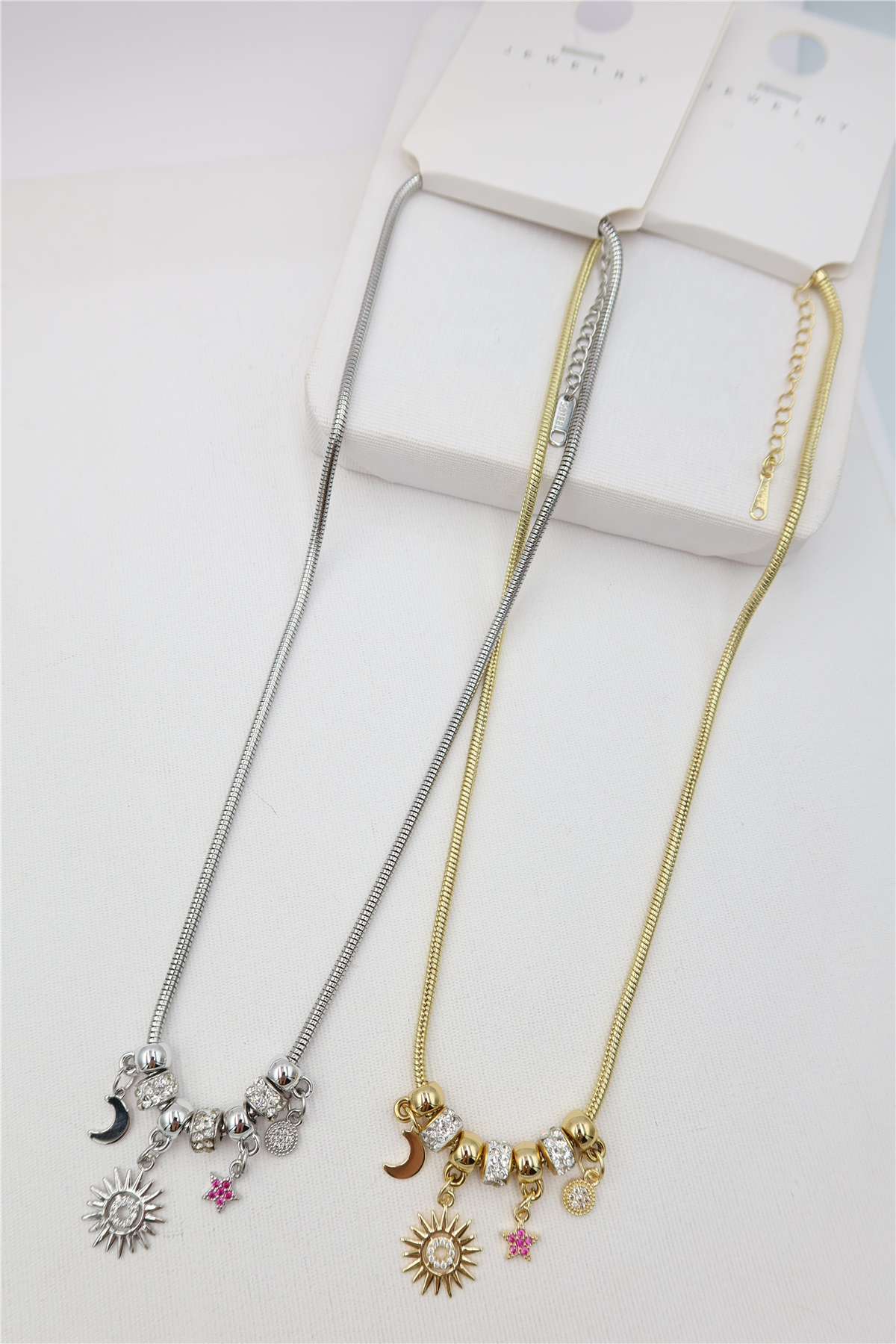 Çelik Charm Kolye