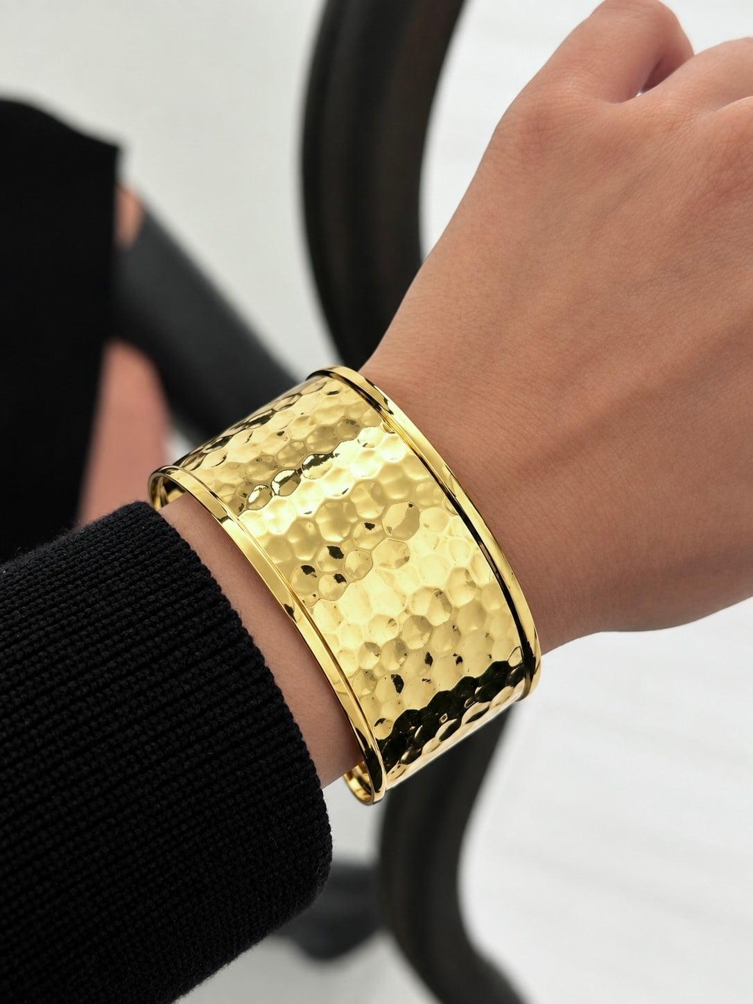 VIP Luxury Gold Kelepçe Bilezik