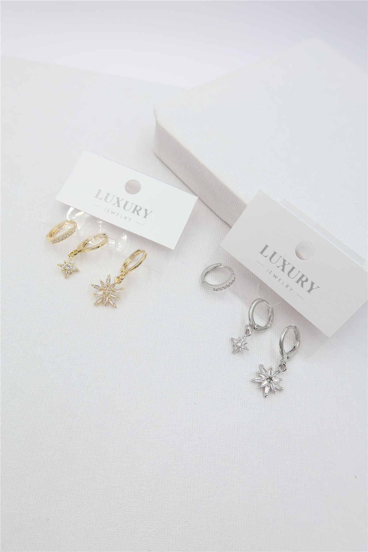 Luxury 3lü Küpe Set