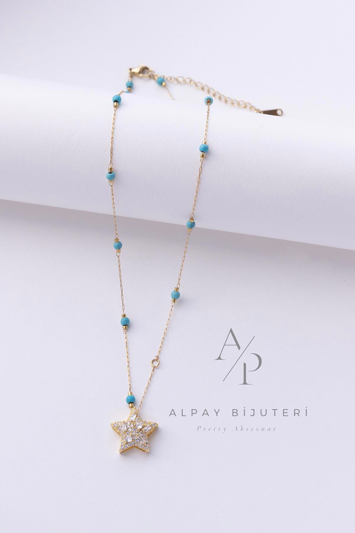 	Taş Model Çelik Kolye