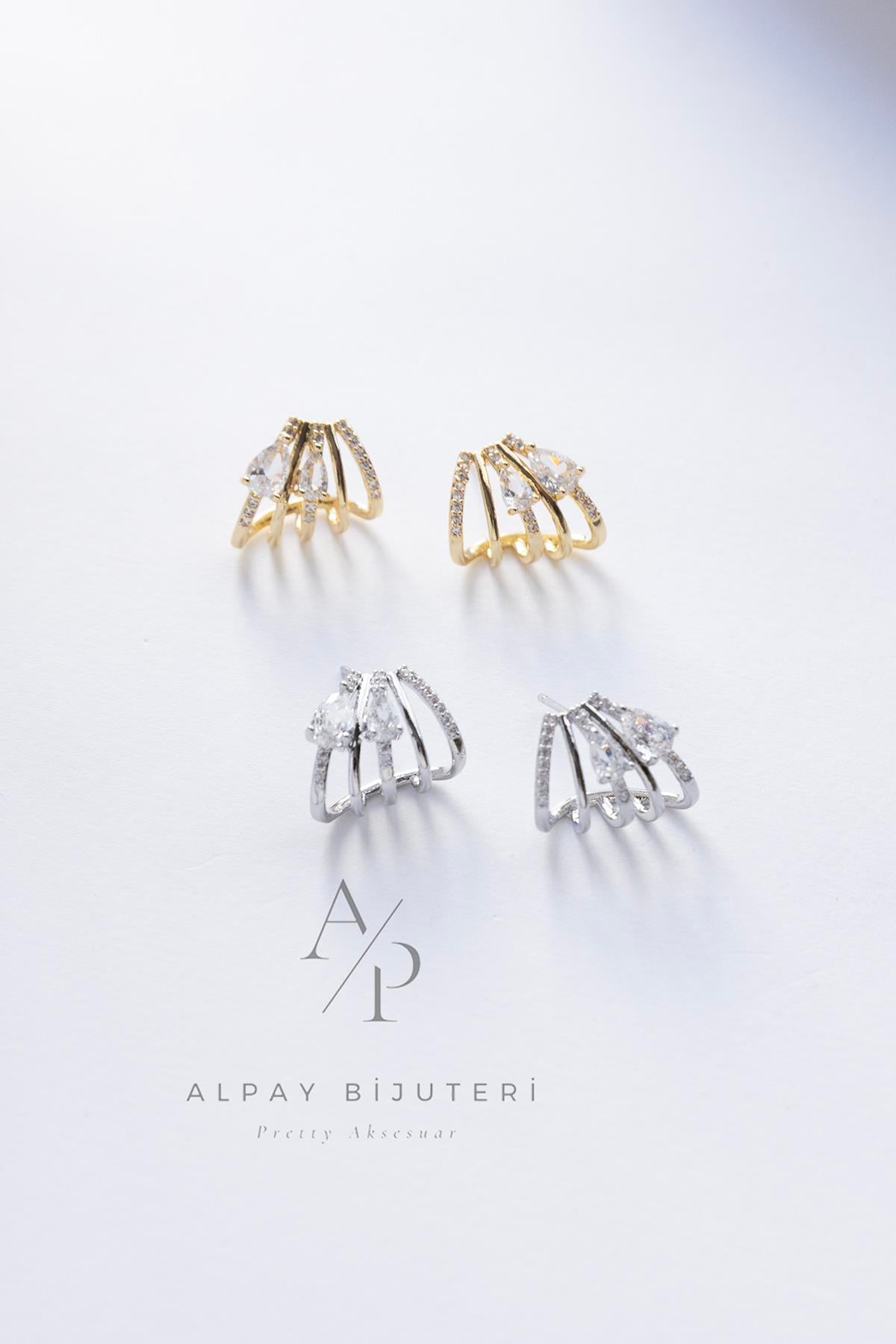 Zirkon Tasarım Küpe