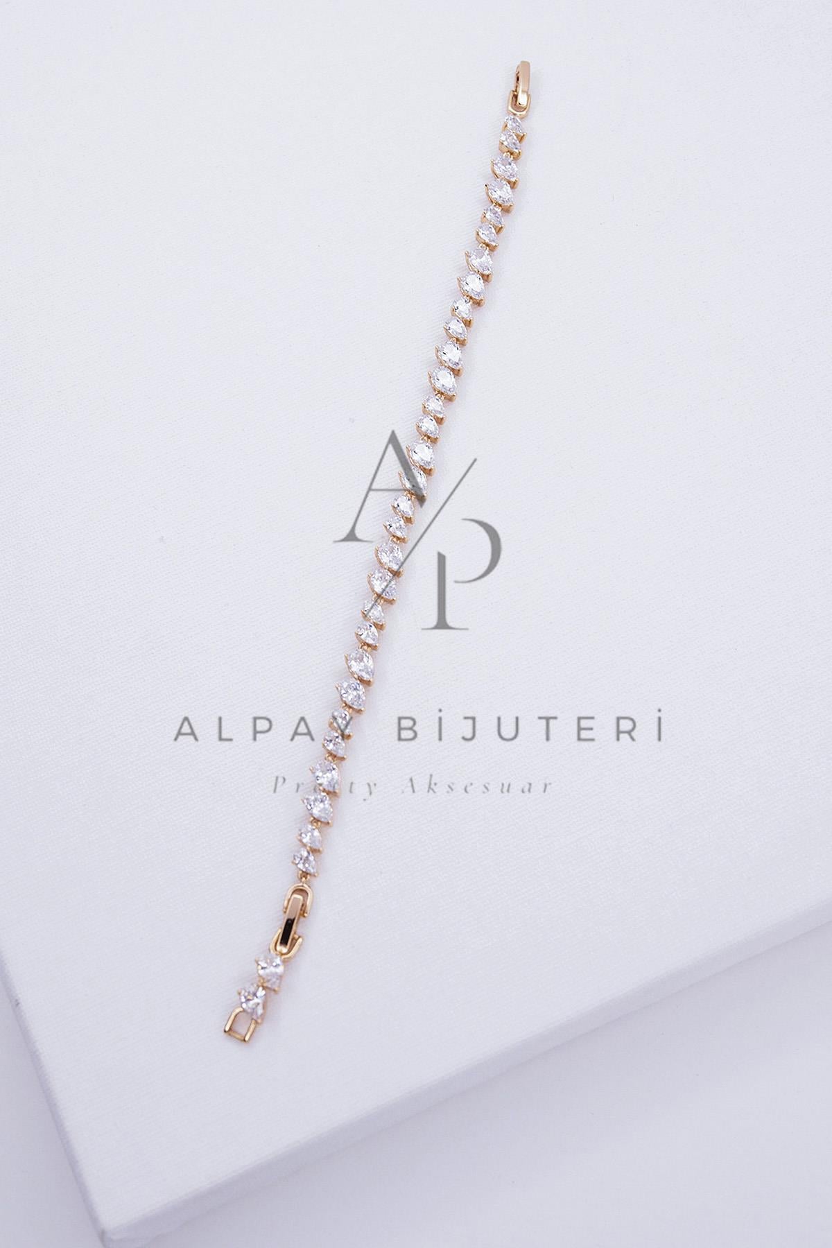 Rose Gold Şık Tasarım Xuping Bileklik