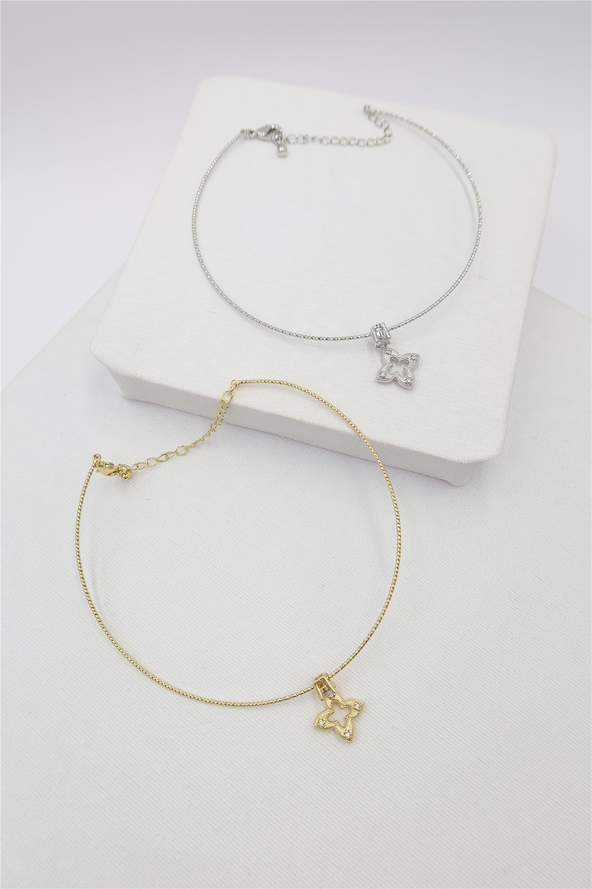 Charm Detaylı Çelik Misinalı Halhal
