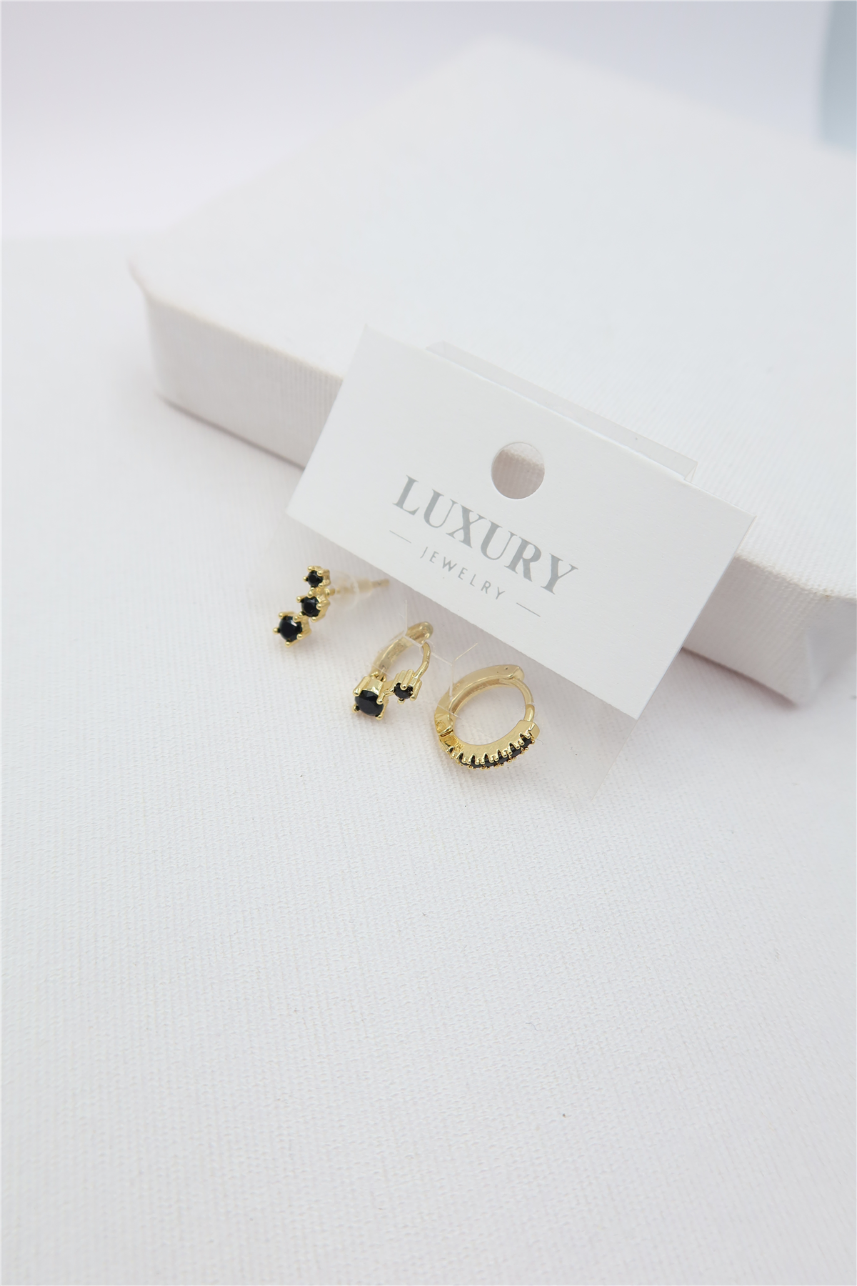 Luxury 3lü Küpe Set