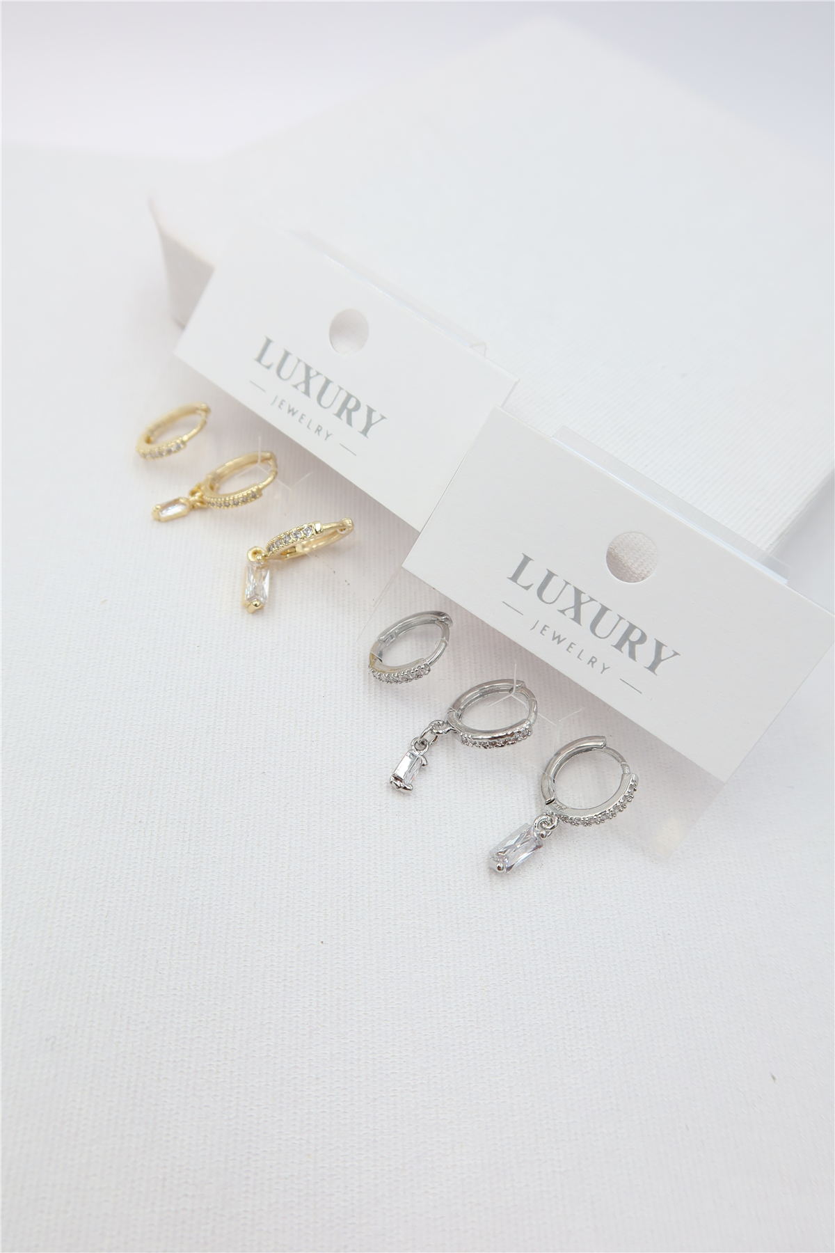 Luxury 3lü Küpe Set