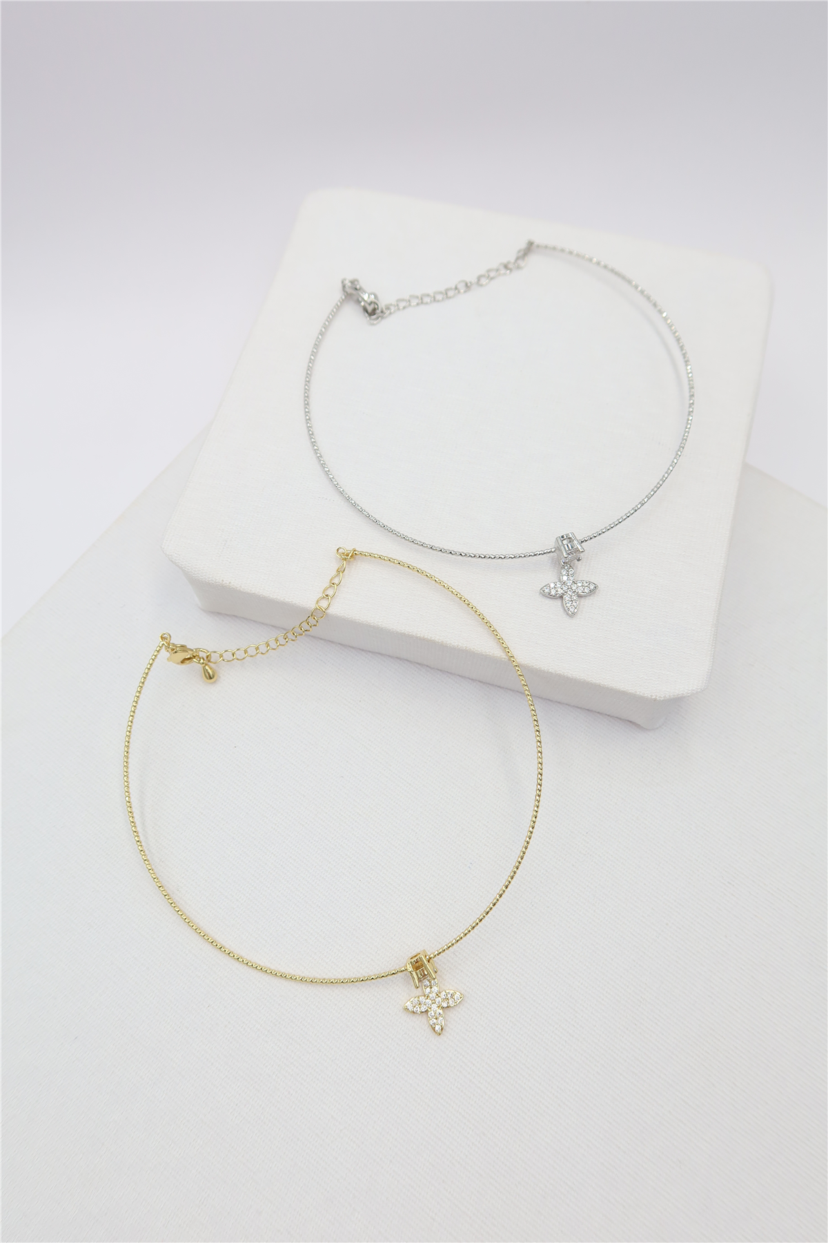 Charm Detaylı Çelik Misinalı Halhal