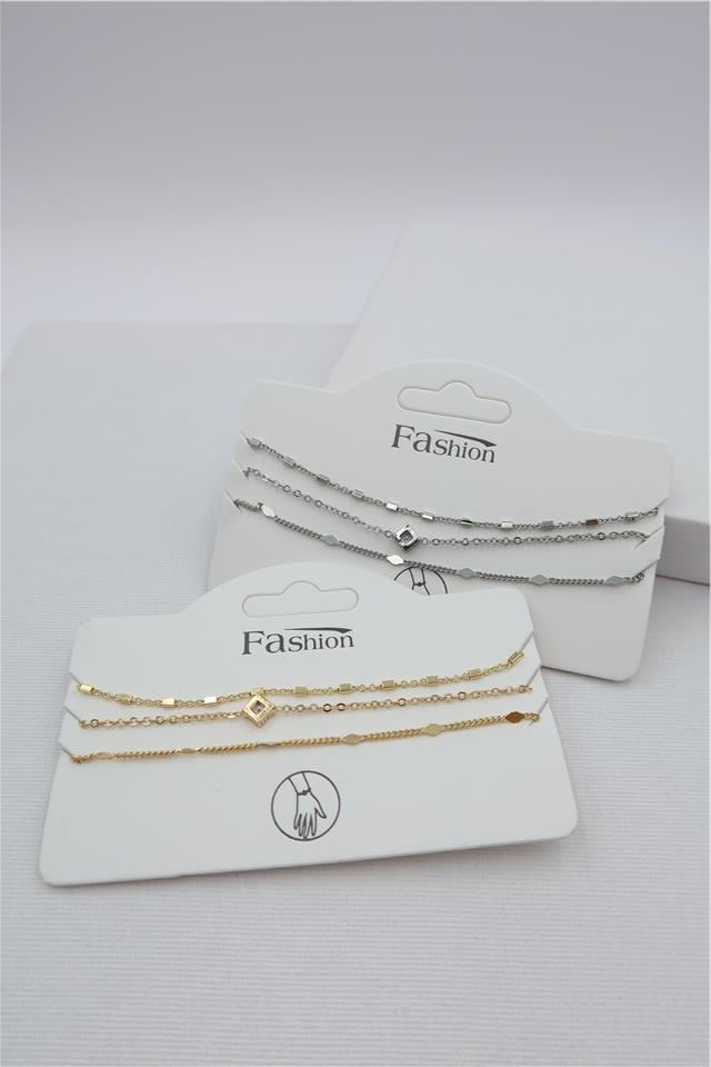 Luxury VIP Üçlü Kombin Bileklik