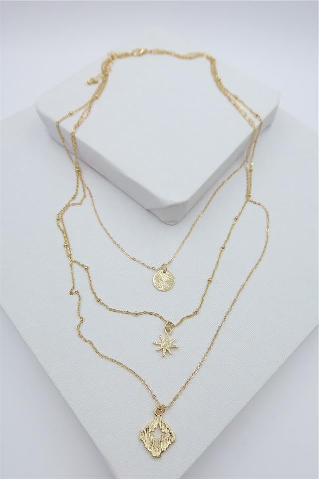 Luxury VIP Üçlü Kombin Kolye