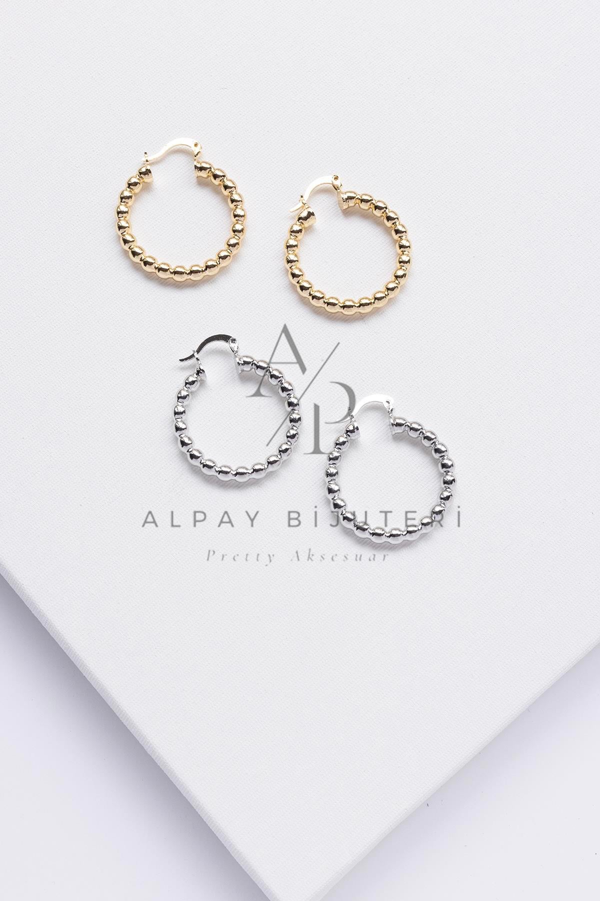 Şık Tasarım Halka Küpe