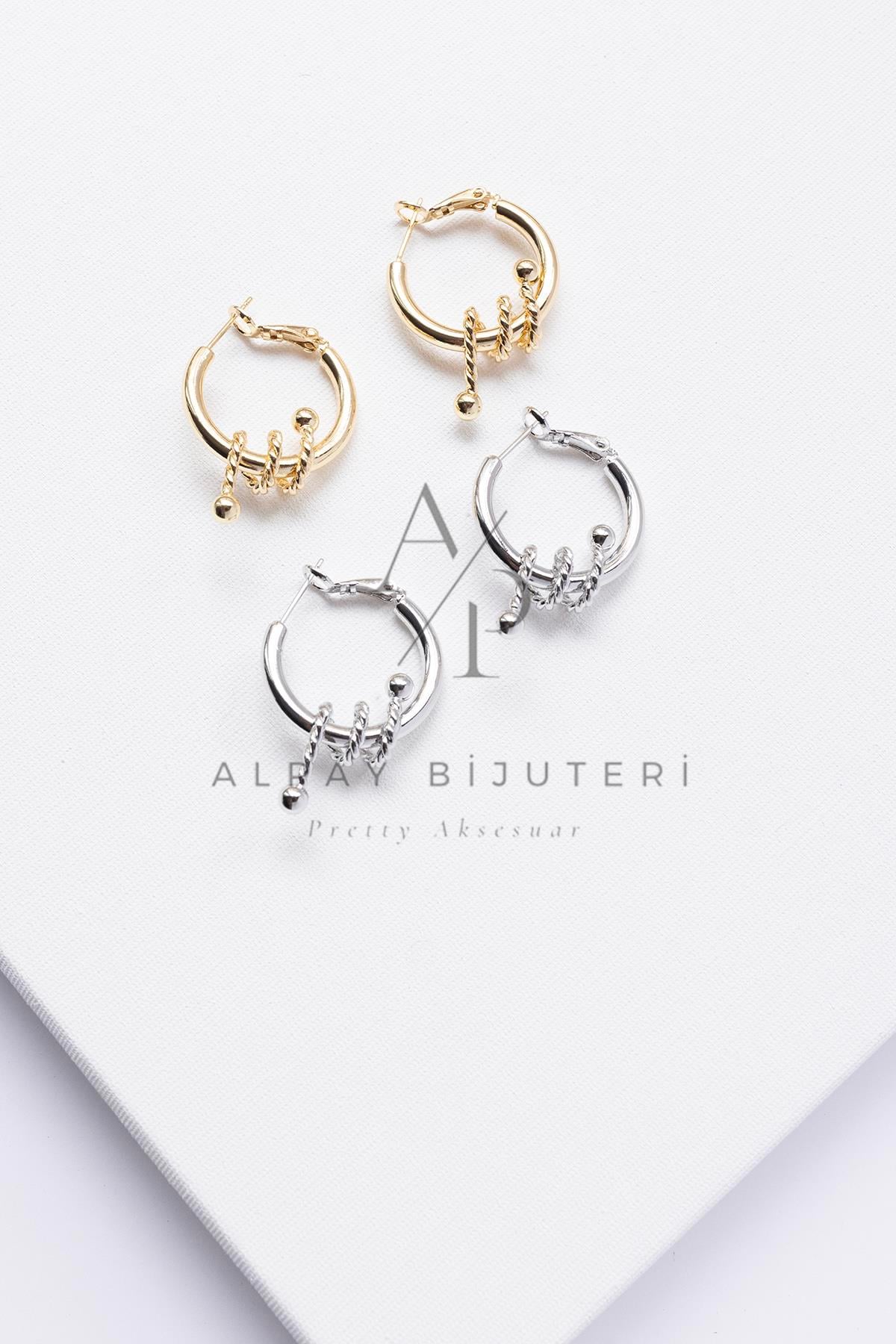 Şık Tasarım Halka Küpe