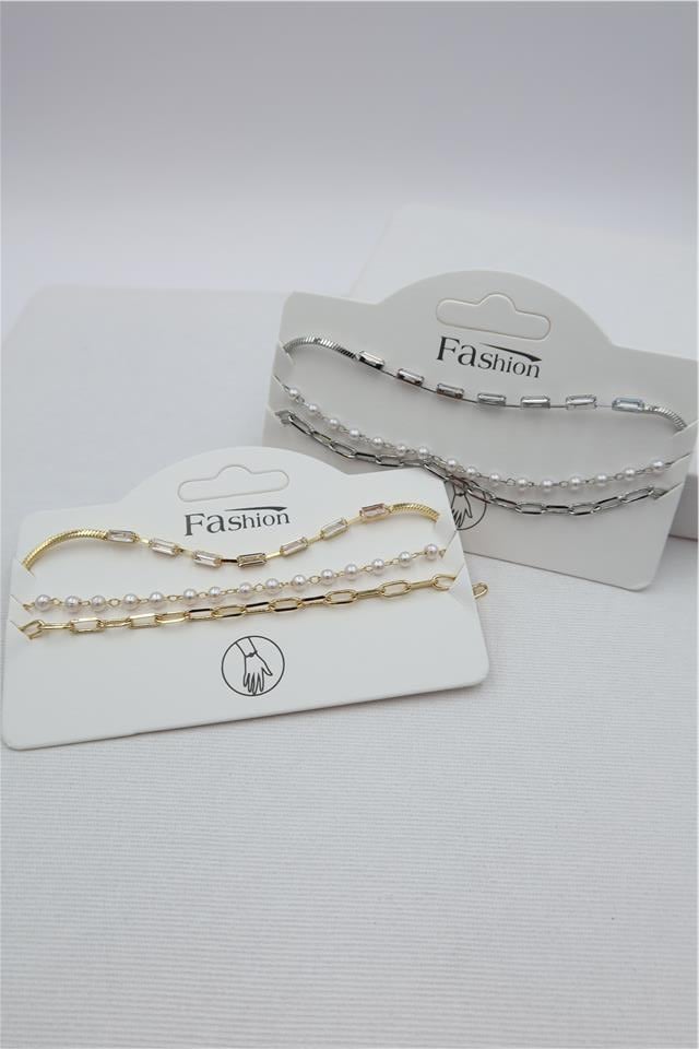 Luxury VIP Üçlü Kombin Bileklik