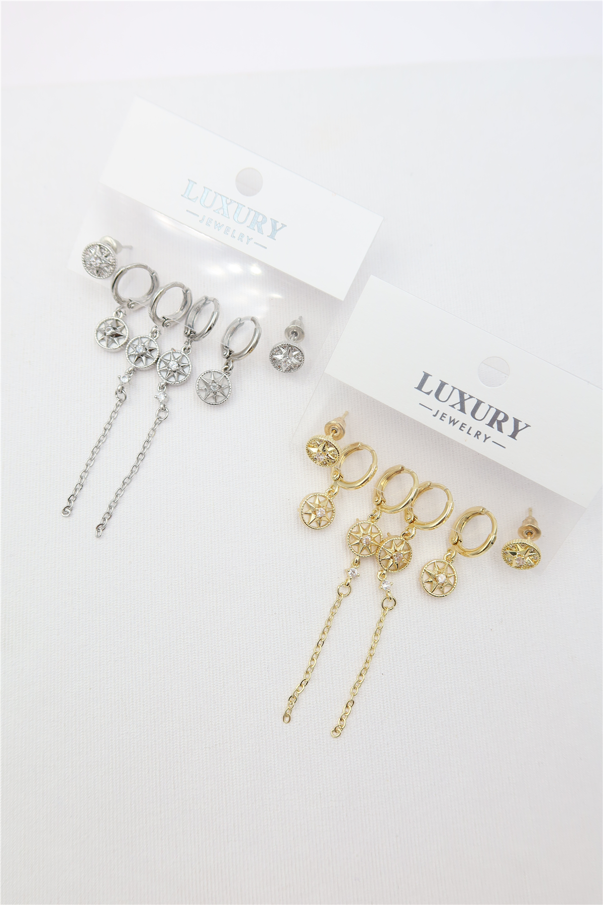Luxury 6lı Kombin Küpe Seti