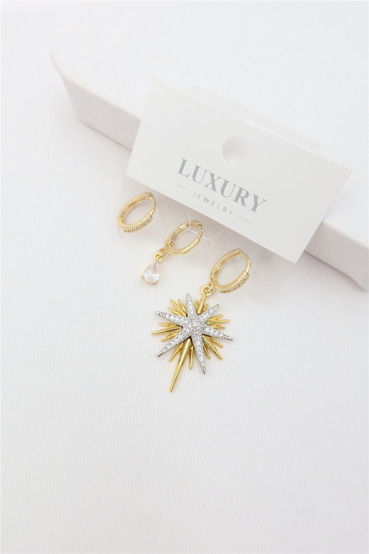 Luxury 3lü Küpe Set