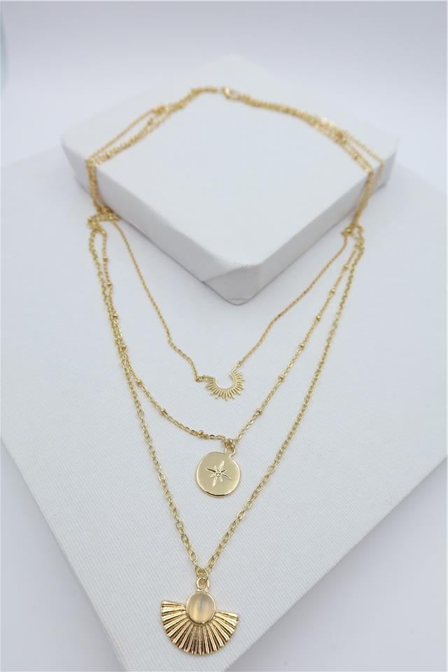 Luxury VIP Üçlü Kombin Kolye