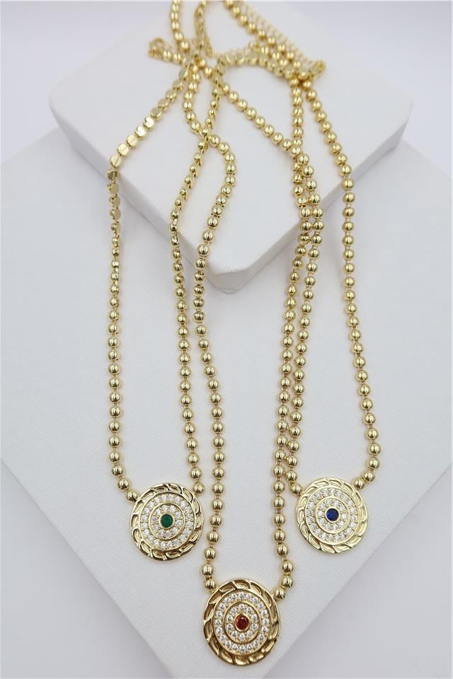 Luxury VIP Renkli Taş Kolye