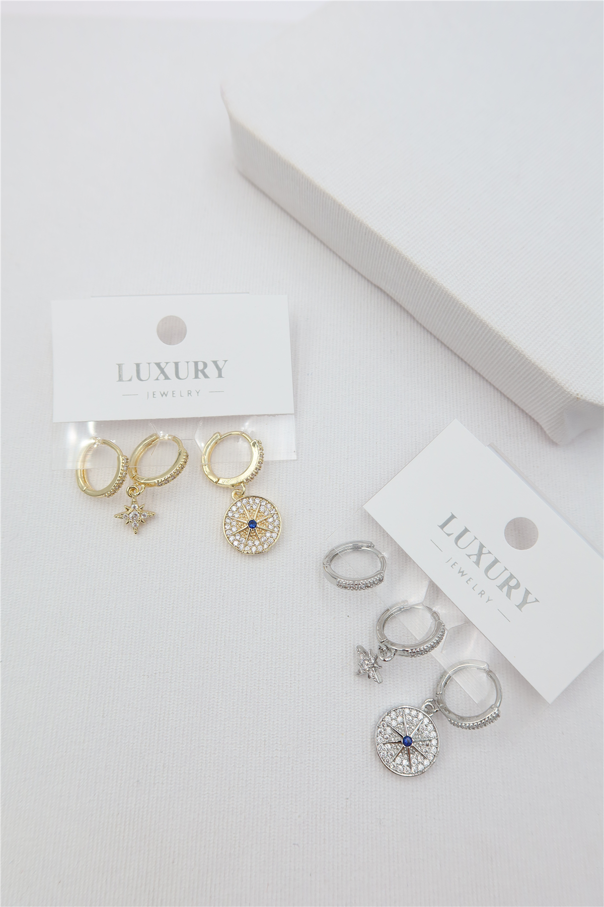 Luxury 3lü Küpe Set