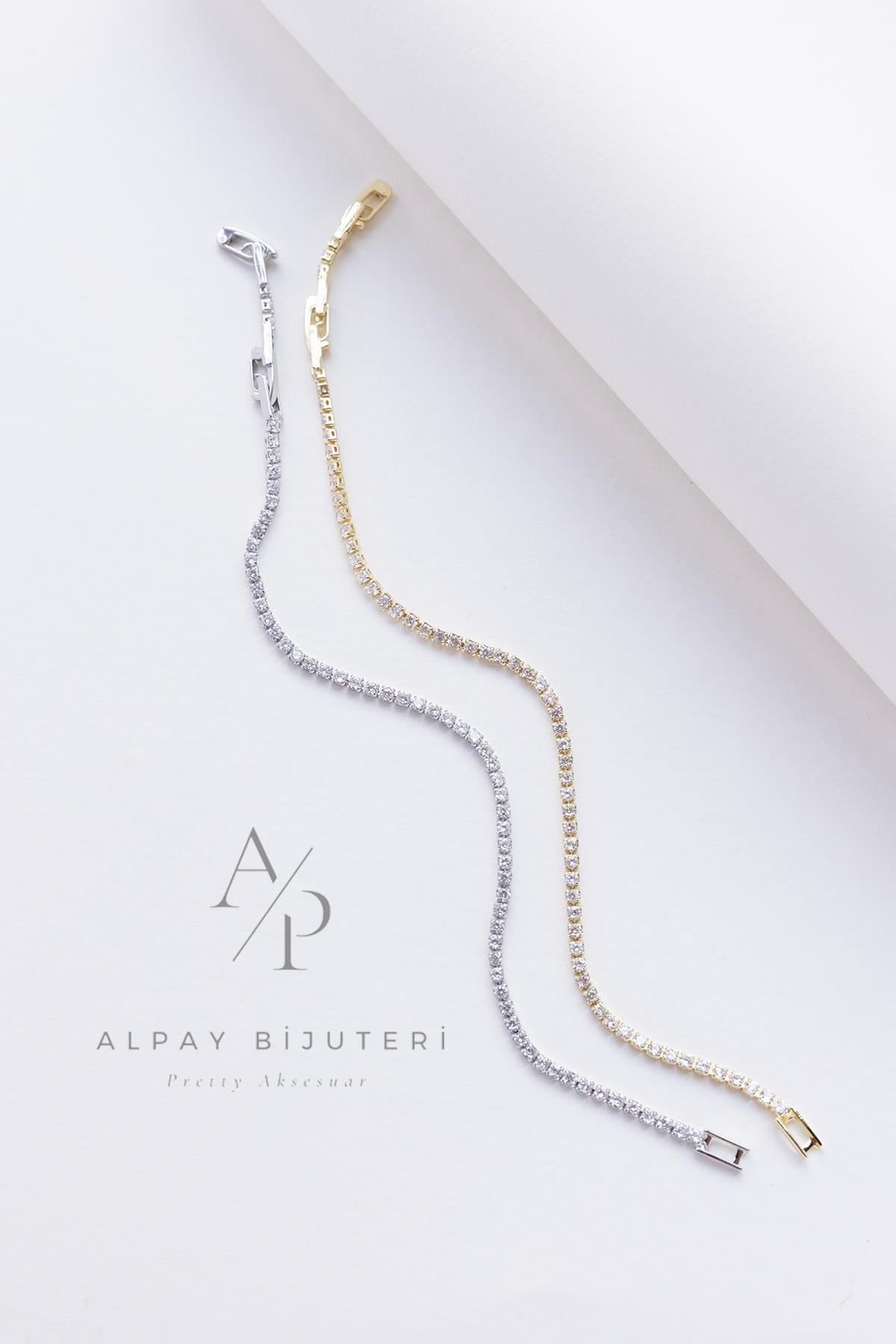 Su Yolu Zirkon Bileklik