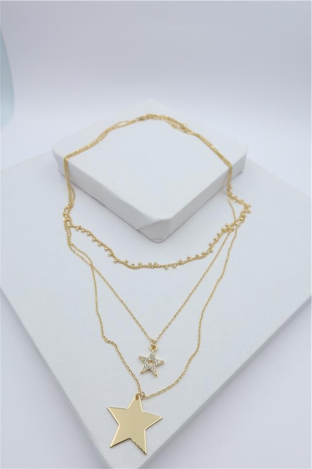 Luxury VIP Üçlü Kombin Kolye