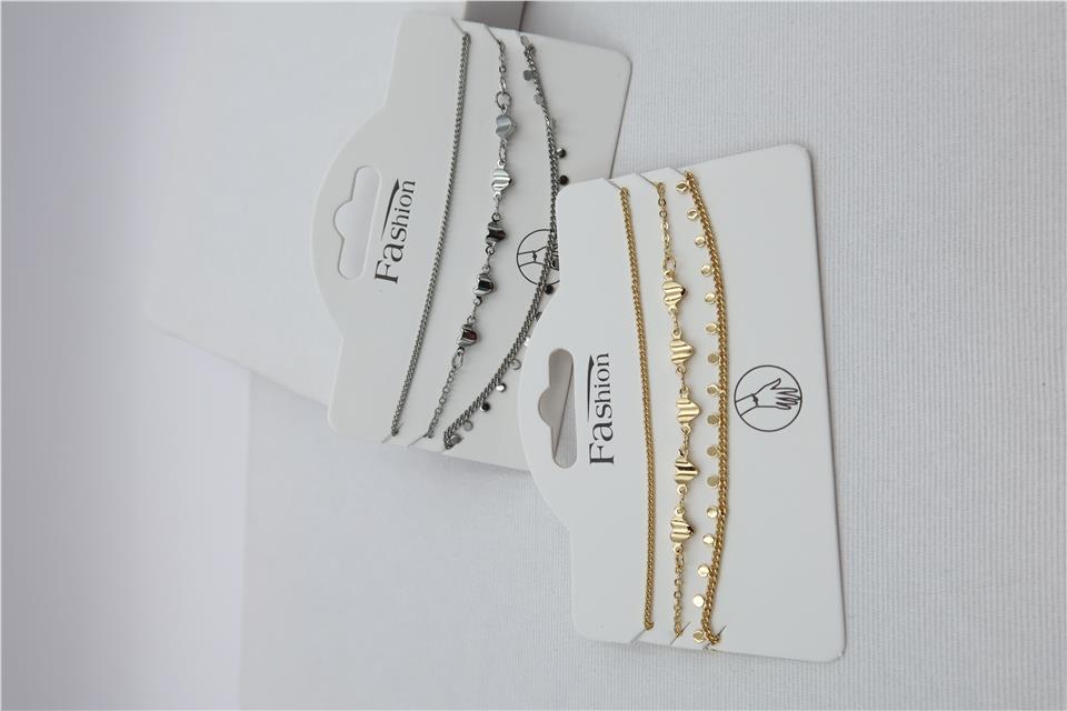 Luxury VIP Üçlü Kombin Bileklik