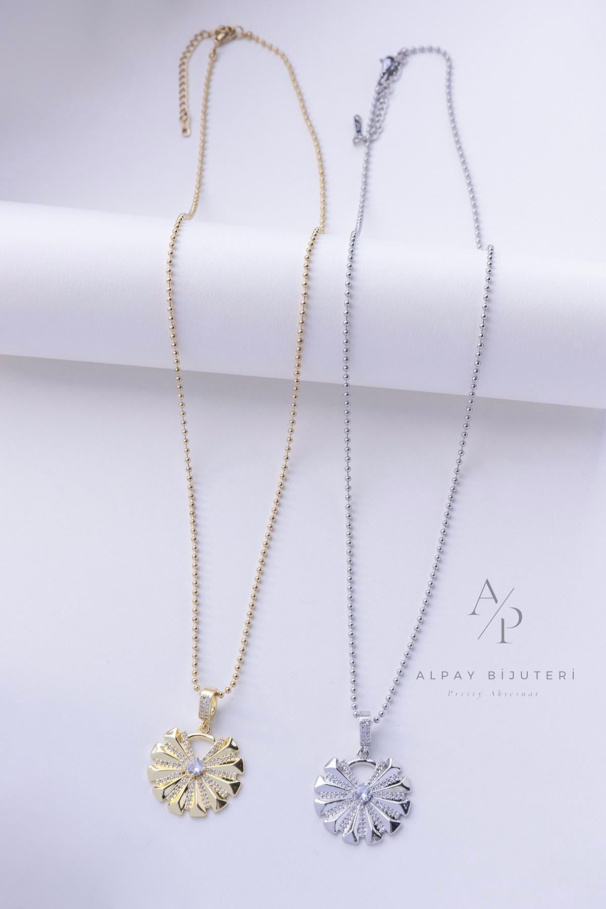 Taş Tasarım Sembol Çelik Kolye