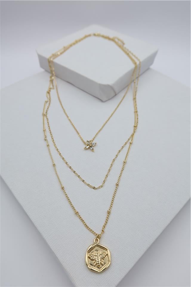 Luxury VIP Üçlü Kombin Kolye