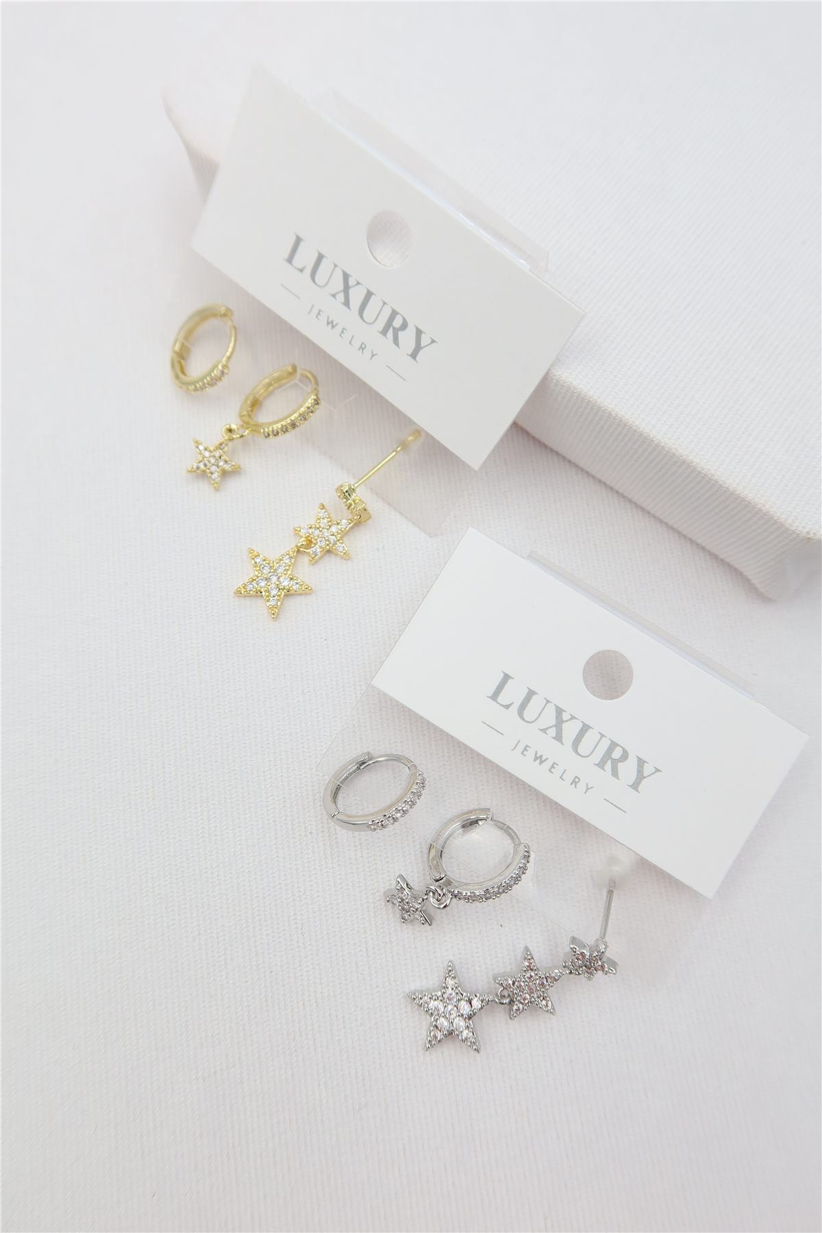 Luxury 3lü Küpe Set
