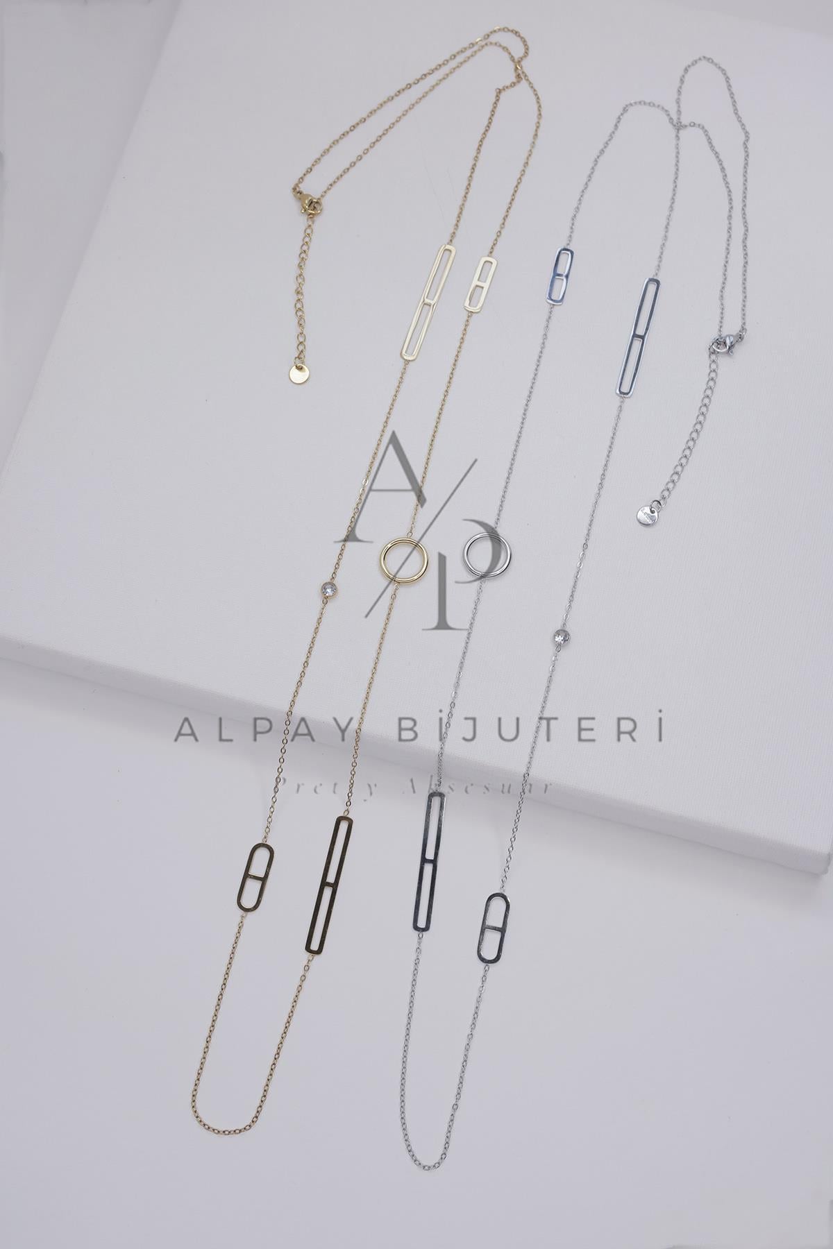 Şık Tasarım Çelik Kolye