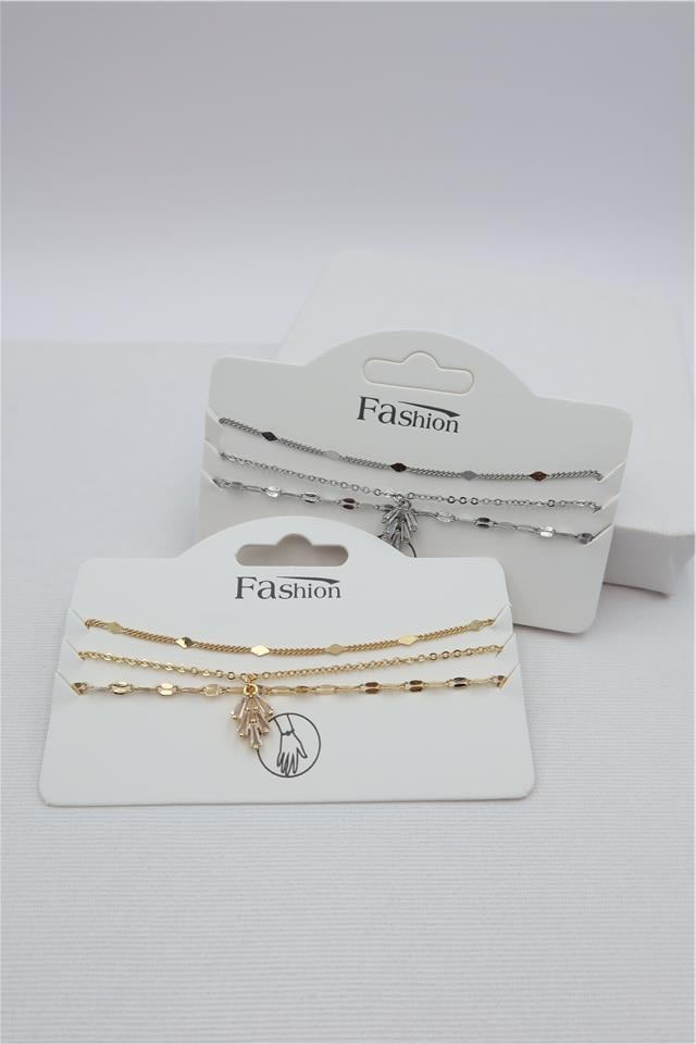 Luxury VIP Üçlü Kombin Bileklik