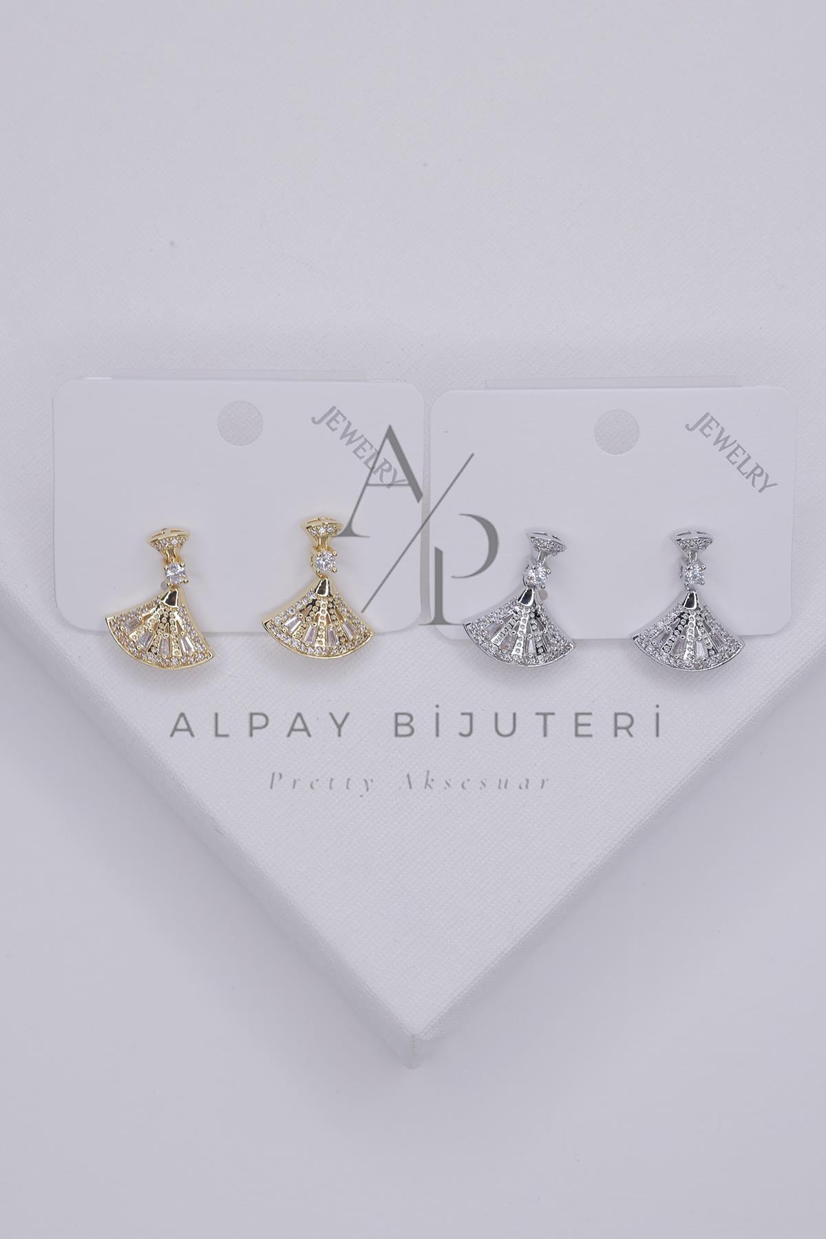 Zirkon Tasarım Küpe