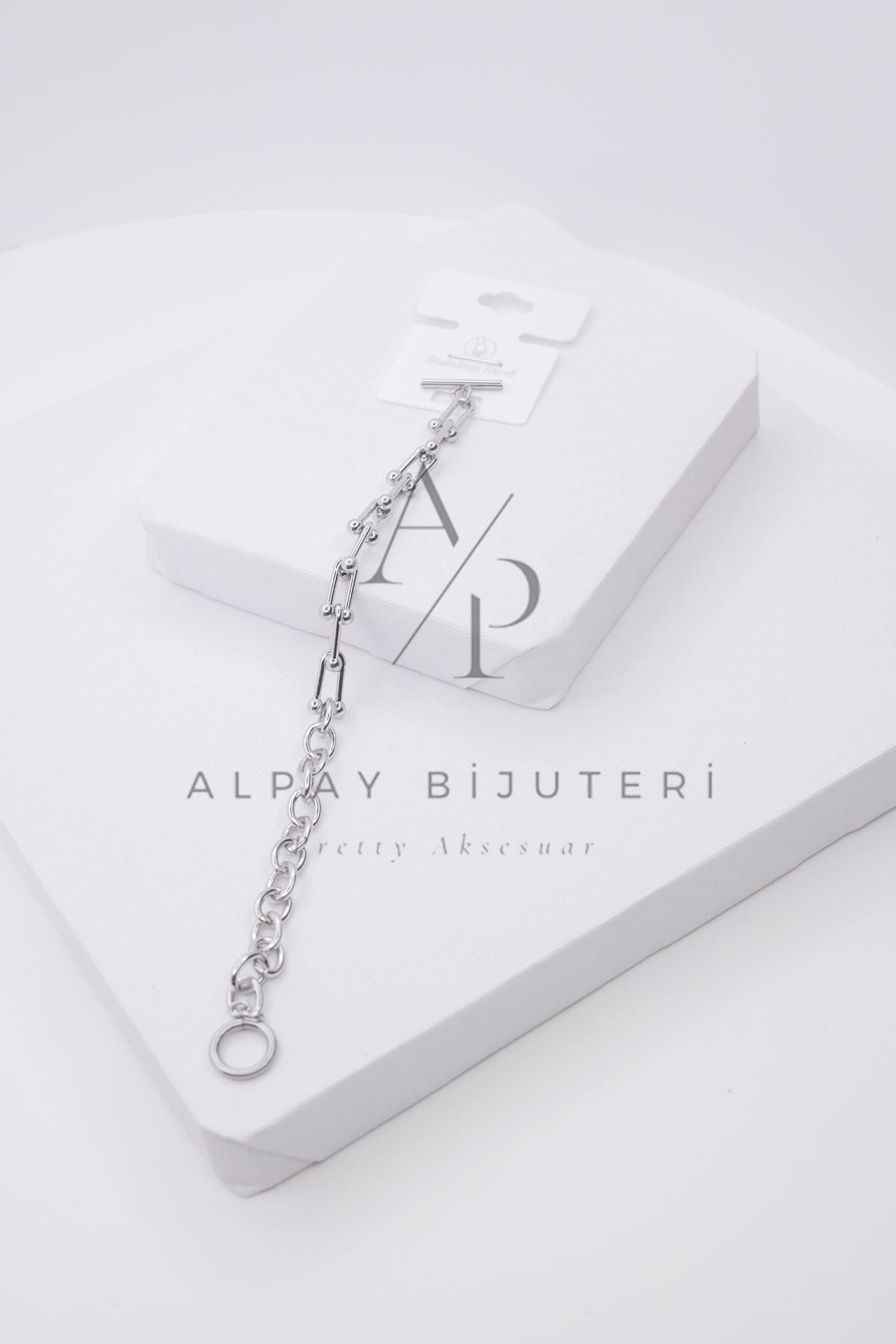 Şık Tasarım Çelik Bileklik